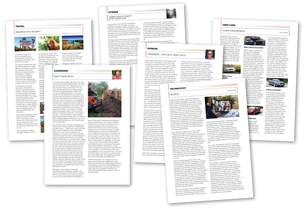 Content Examples Example Magazine Content
